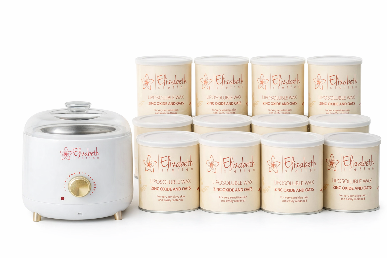 12-Pack of Zinc Oxide & Oats Wax with The Wax Boss Wax Warmer Special